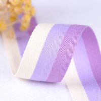 30mm Herringbone Tape Ribbons Light Purple 100% Cotton Woven Ribbon for Crafts Sewing Wedding Decor DIY Fabric Jacquard Ribbon Gift Wrapping  Bags