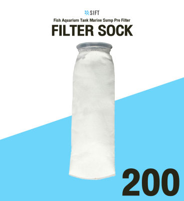 (200 micron) ถุงกรองตู้ปลา 4 x 15 นิ้ว Fish Aquarium Tank Marine Sump Pre Filter Sock