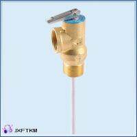 JXFTKM ทองสีทอง วาล์วปล่อยแรงดัน G3/4 " G3/4" ทองเหลืองเบิ้ล G3/4 "Relief Valve ทนทานต่อการใช้งาน พลาสติกและทองเหลือง วาล์วระบายความร้อน T P เครื่องทำน้ำร้อน