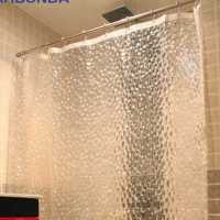 1.8*1.8m Moldproof Waterproof 3D Thickened Bathroom Bath Shower Curtain