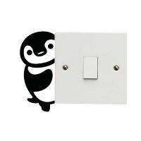 Cute Penguin Switch Stickers Decor Wall Stickers For Kids Room Living Room Bedroom Home Decor Toilet Covers