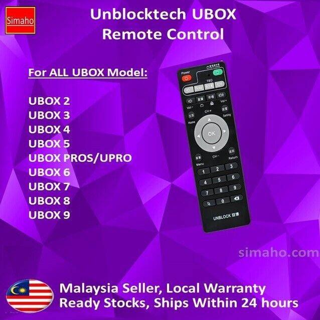 Original Unblocktech UBOX Remote Control for All Type of Ubox TVBox