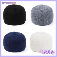 1Pc มุสลิมอิสลามผู้ชายสวดมนต์มัสยิดหมวก Kippah หมวกชายหมวกทรง Beanie หมวกกะโหลกศีรษะ