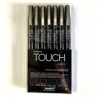 TOUCH LINER SET of 7 colors 0.1mm (S4105007) / เซ็ตปากกาตัดเส้นขนาด 0.1 มิลลิเมตร 7 สี