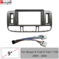 รถวิทยุ Fascias สำหรับ Nissan X-Trail X Trail 1 T30 2000-2004 9นิ้วสเตอริโอแผงสายไฟสายไฟอะแดปเตอร์ Canbus