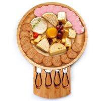 【YD】 Cheese Board Set With Outdoor Dinner Plates Hotel Restaurant Decoration Accessories Bread Tray set