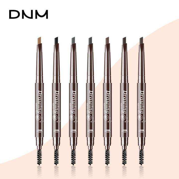 พร้อมส่งในไทย-dnm-ดินสอเขียนคิ้ว-แบบสองหัว-กันน้ำ-มีให้เลือก-7-สี