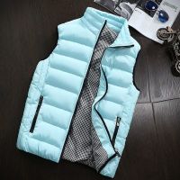 STANDSELF brand vests Men Down Vest Thick Coats Male Cotton-Padded Work Waistcoat Gilet Homme Vest Mens Warm Sleeveless Jacket