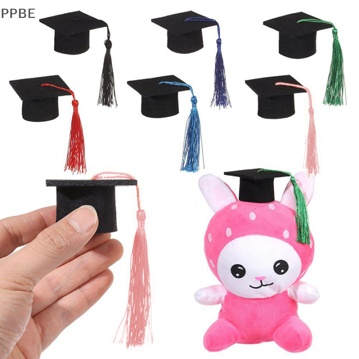 ppbe-1pc-graduation-hat-mini-graduate-cap-w-พู่เค้กตกแต่งขวดตุ๊กตาตุ๊กตาตุ๊กตาตุ๊กตา-mini-graduation-hat-ปริญญาเอกหมวกตกแต่งตุ๊กตา