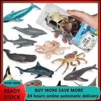 12Pcs Sea Animal Toys Set Realistic Sea Animal Figures Ocean Toy Playsets Plastic Animal Figurines for Kids Sea Lovers