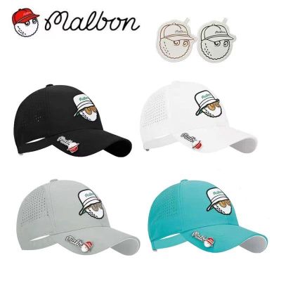 ↂ♕✈ Golf cap baseball cap men and women sports cap breathable cap adjustable with mark hat women