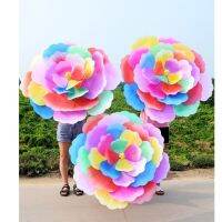 80cm Dance Performance Dance Waterproof Beach Umbrella Sports Props Kindergarten Dance Performance Peony Flower Parasol Umbrellas