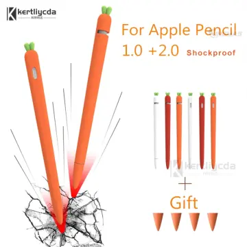 Shop Silicone School Pencil Case Carrot Shape - Orange