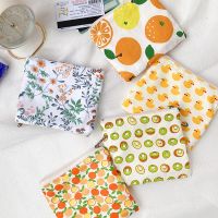 【CW】☬✒✕  Cartoon Canvas Coin Purse Small Wallet Card Organizer Sanitary Napkin Storage