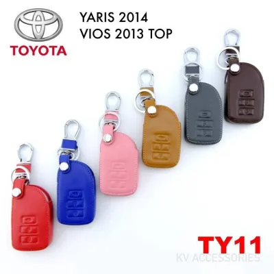 AD.ซองหนังใส่กุญแจรีโมทรถยนต์ TOYOTA รุ่น YARIS 2014  VIOS 2013 TOP รหัส TY11 ระบุสีทางช่องแชทได้เลยนะครับ