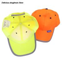 、’】- High Visibility Reflective Baseball Cap Yellow Safety Hat Work Safety Helmet Washable Hat Safety Traffic Cap