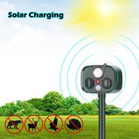 Solar Outdoor Anti-Theft Alarm Camping Security Animal Sound and Light Alarm Anti-Theft Alarm