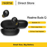 Realme Buds Q Q2 TWS หูฟังไร้สายบลูทูธ5.0สเตอริโอกันน้ำอัจฉริยะควบคุมแบบสัมผัสหูฟังพร้อมกล่องชาร์จ