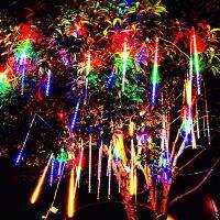 ⚡HOT SALE⚡ 32/24/16/8 Tubes Meteor Shower Rain Led String Lights Street Garlands Christmas Tree Decorations For Outdoor Fairy Garden Lights