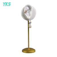 ?【Lowest price】YKS จอแสดงผลต่างหูที่ทนทานยืนหูมนุษย์รุ่น STUD Holder Soft ซิลิโคนรอบฐานวันเกิด Mannequin Stand Earrings Organizer