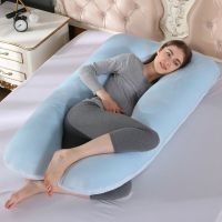 Full Body Pregnancy Pillow U-shaped Maternity Pillow Removable Velvet Cover for Sleeping Nursing Baby Design Support for Back