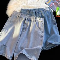 【hot】 2023 Distressed Jeans Shorts Fashion Baggy Street Y2k Denim Pants Beach Short