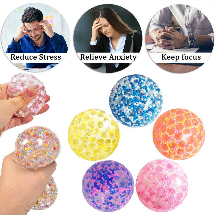 Jiping Stress Balls Bulk & Soft SqueezeBalls Foam Water Beads Toys ...