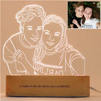 Personalized Photo 3D Lamp Night Light Photo&amp;Text Custom USB Nightlight for Kids,Anniversary,Birthday gift