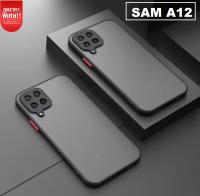 Case Samsung A12 เคสขอบสี เคสซัมซง เคสsamsung A12 เคสโทรศัพท์samsung A12 เคสกันกระแทก เคสใส เคสหลังขุ่น