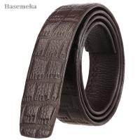 Genuine Leather Belt for Men No Buckle 3.5cm Mens Automatic Buckle Belt Without Buckle High Quality Cowhide Leather Belt