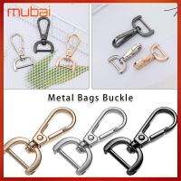 MUBAI หัตถกรรมเครื่องหนัง โลหะ แหวนแยก อุปกรณ์เสริมกระเป๋า ปลอกคอ Carabiner Snap ตะขอเกี่ยวที่ถอดออกได้ กุ้งก้ามกราม สายรัดกระเป๋า หัวเข็มขัด