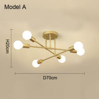 Modern Creative Lighting Warm And Romantic Golden Bedroom Modern Minimalist Personality Living Room Dining Room Ceiling Lamps