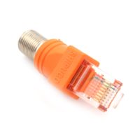 RF Female To RJ45 Male Coaxial Barrel Coupler Adapter Coax Adapter RJ45 To RF Connector BNC F-Type Connector