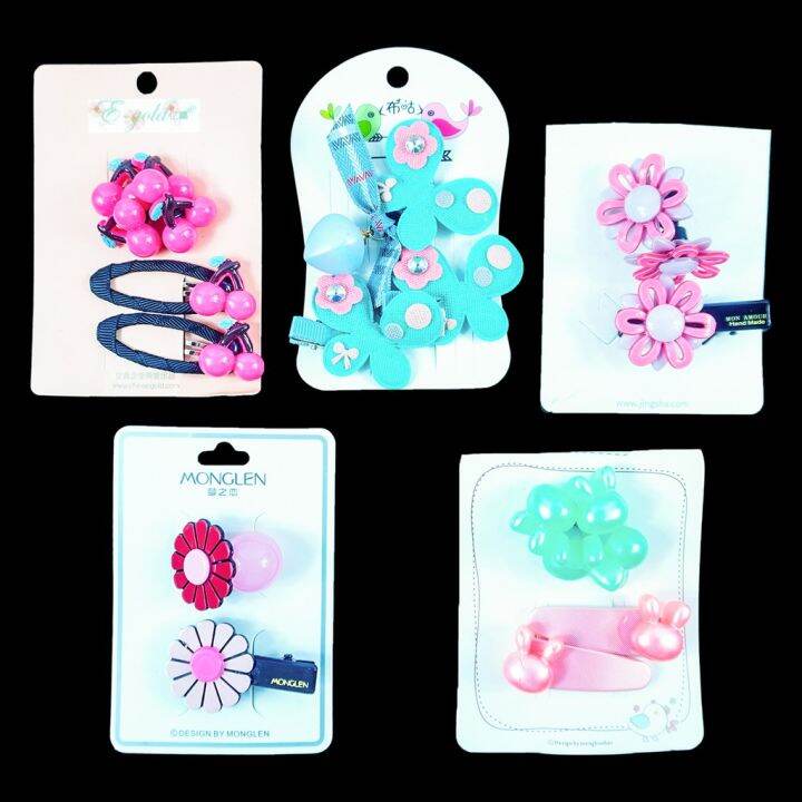 Assorted Cute Design Ponytail Hair Tie And Hair Clip Ipit Tali Sa Buhok