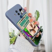 เคส PMP สำหรับ Huawei Mate10 Mate 10 Pro รูปการ์ตูนสุดเจ๋ง Zoro เคสโทรศัพท์ลายขอบสี่เหลี่ยมปลอกซิลิโคนเหลวคลุมทั้งหมดเคสป้องกันกล้อง