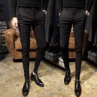 CODluba03411 ????? ????? ? Mens Formal Pants Elastic CEO Business Office Pant Casual Stretchable Flexible Trousers Seluar Slack Lelaki