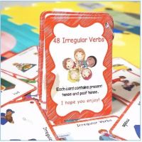 GanGdun 24 Group 48 Words English Irregular Verbs Flash Cards Primary School Early Educational Toys Learning Cards Game For Children