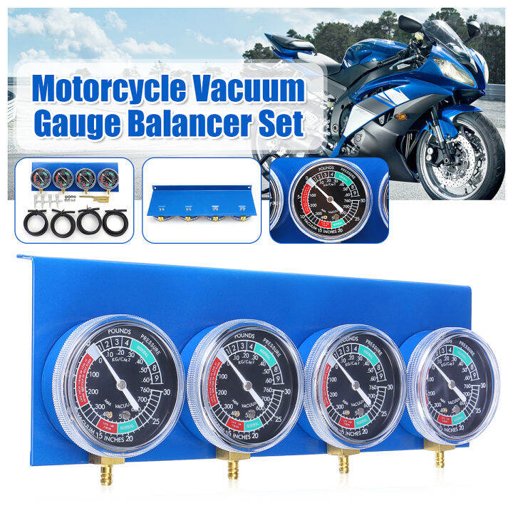 4pcs/set Motorcycle Fuel Vacuum Carburetor Synchronizer Tool For 2/4