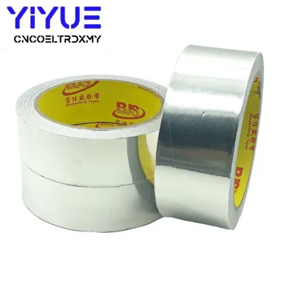 20M Aluminum Foil Tape Sealing Duct Adhesive Thermal Resist Fireproof Waterproof Heat Insulation High Temperature Resistant