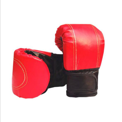 1Pair Red &amp; Black Adult Boxing Gloves Professional Sandbag Liner Gloves Menwomen Boxing Gloves For Training Fitness