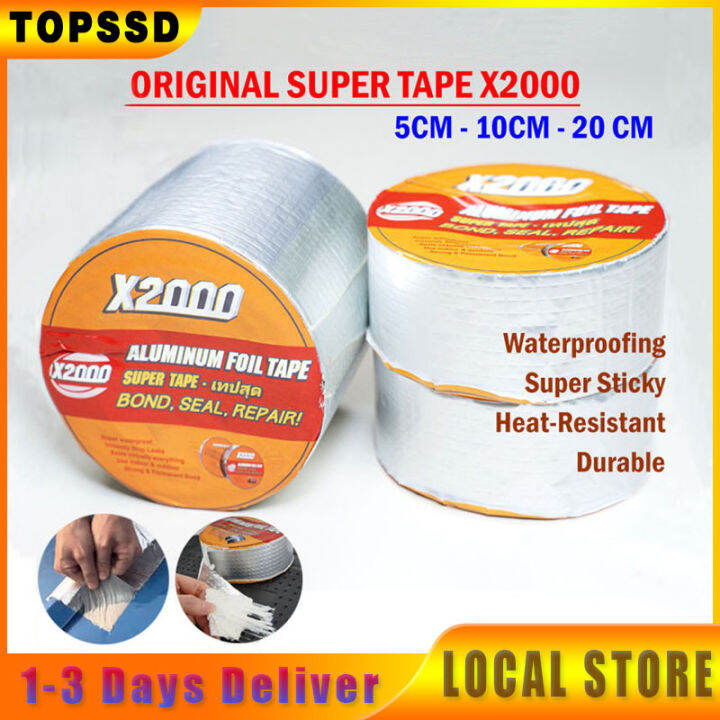 TOPSSD SUPER STRONG X2000 Aluminum Foil TapeWaterproof TapeLeak-Proof