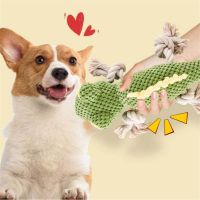 Pet Plush Toy Vocal Alligator Teeth Grinding Bite Resistant Cute Cartoon Dog Toy