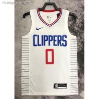 คลาสสิค hot pressed nba Los Angeles Clippers No. 0 Westbrook white V basketball jersey