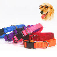 SML 6 Colors Adjustable Dogs Collar Outdoor Walking Reflection Tough Nylon for Big Medium and Puppy Training s Supplies