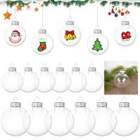 6Pcs Christmas Transparent Ball DIY Xmas Tree Hanging Ornaments For Home New Year Party Decoration  Navidad 2024