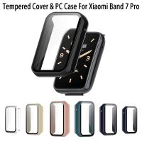 New Protective Tempered Glass Cover Hard PC Case For Xiaomi Mi Band 7 Pro Smart Watch Screen Protector Cover Accessories Wires  Leads Adapters