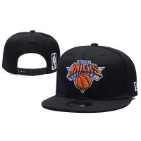 หมวกคุณภาพสูง Good Sale หมวกHipHop ลายNBA สีแดง หมวกปีกแข็ง New York Knicks cap Snapback