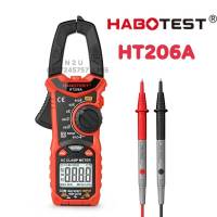 HABOTEST HT206A แคลมป์ตัวหนีบดิจิตอลสําหรับวัดแรงดันไฟฟ้า Ac / Dc สำหรับวัดแรงดันไฟฟ้า AC / DC, กระแสไฟ AC / DC, มัลติมิเตอร์แคลมป์ NCV