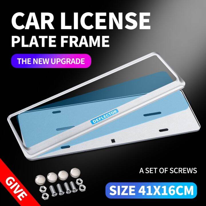AUTOMOTIVELEAVE Plate Number Cover for Car stainless steel Frame