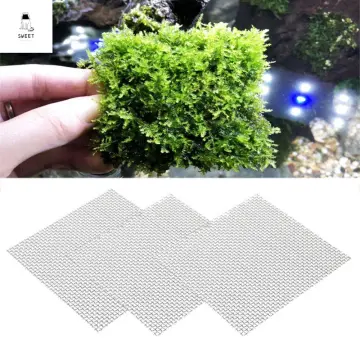 2PCs Stainless Steel Wire Mesh Pad Aquarium Fish Tank Decoration Plants  Moss Net Decor 8x8 cm